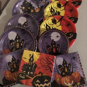 Halloween pates & napkin